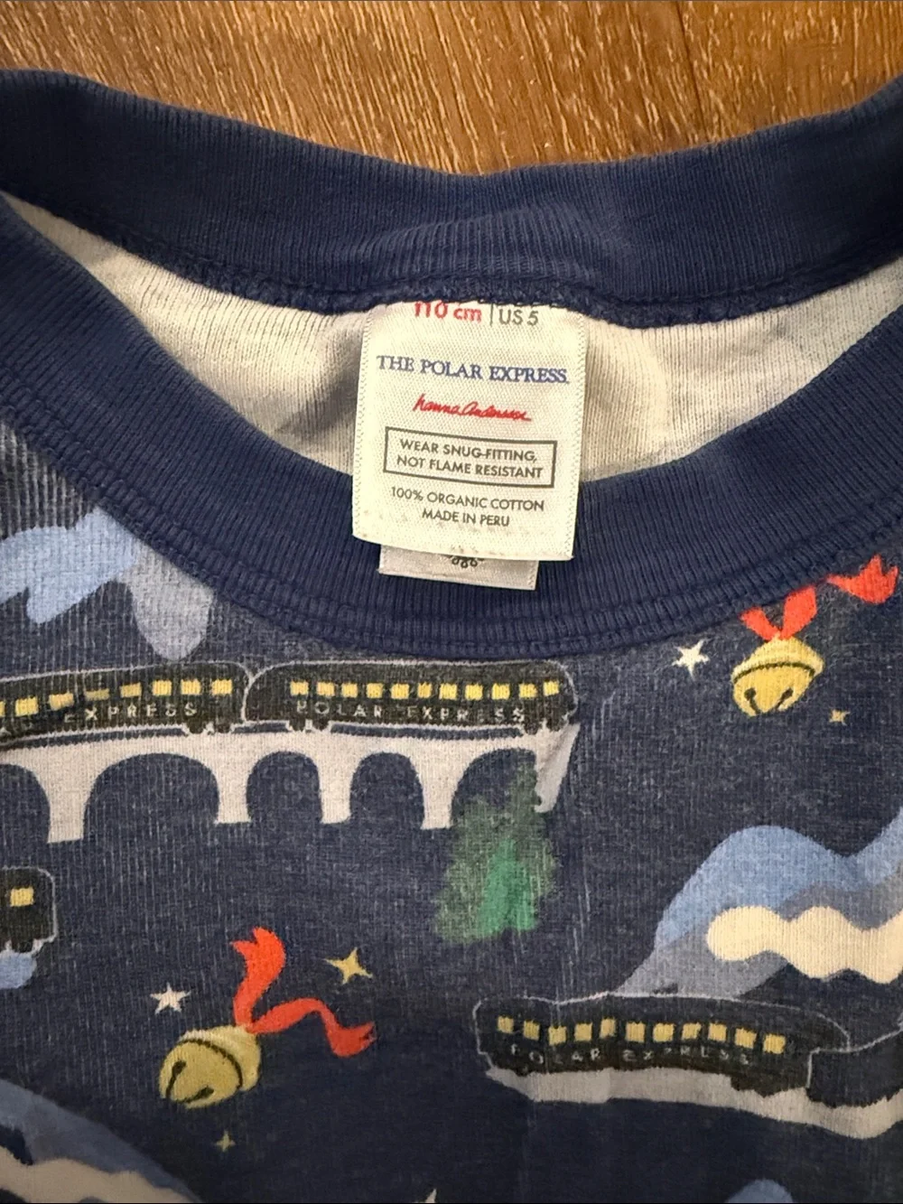Hanna Andersson Kids Blue Holiday Pajama Set